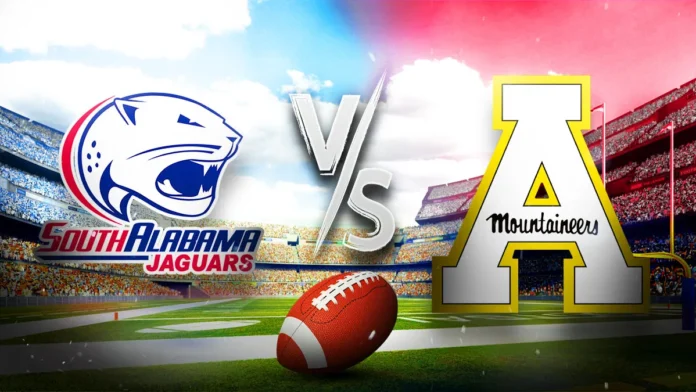 south alabama football vs app state football match player stats​